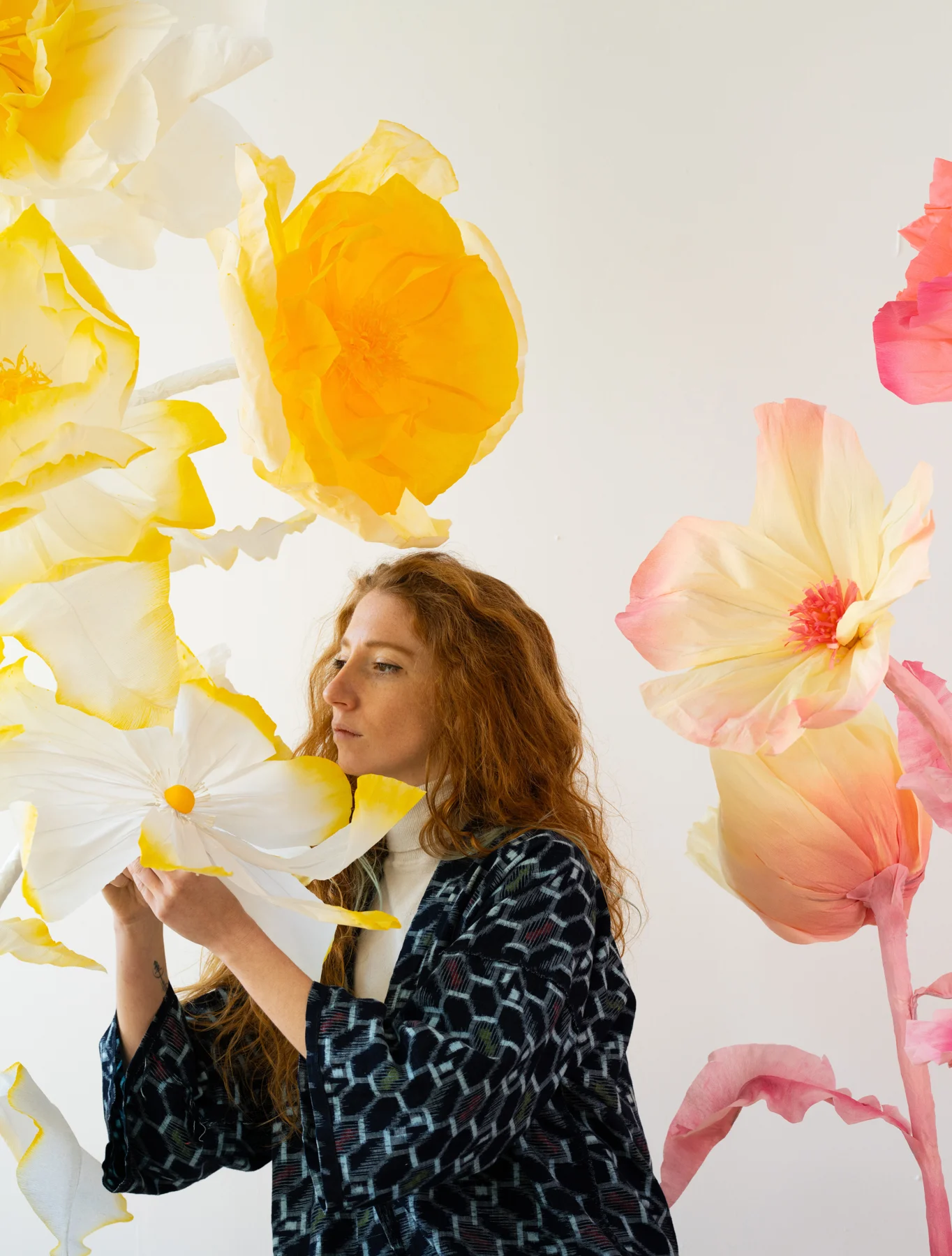 Giant Flower — In the studio — giant flowers